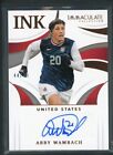 2021 ABBY WAMBACH 44/49 AUTO PANINI IMMACULATE COLLECTION INK AUTOGRAPHS