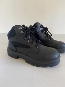 Womens STEEL BLUE 758 Parkes Steel Cap Toe Work Boots Size 8 euro 40 uk 6 - Picture 1 of 12