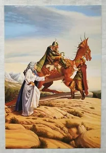 Larry Elmore Colossal Cards 34 - Fantasy RPG Colour Art FPG 1995 Rare Mint - Foto 1 di 3