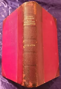 Lincoln, NAVAL RECORDS OF THE AMERICAN REVOLUTION - 1906 1st Ed. - Picture 1 of 6