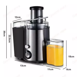 1.5L 800W Juicer Extractor Electric Press Blender Machine Fruit Vegetable - Foto 1 di 12