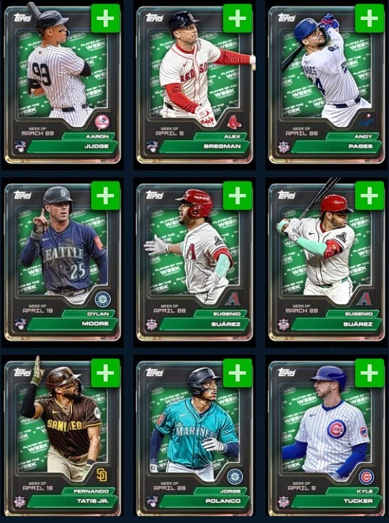 [DIGITAL] Topps Bunt - Player of the Week 25 - March/April Green - Pick - Image 1 of 1