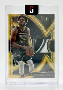2022-23 Select Gold Karl Anthony-Towns Game Used Patch 5/10 Timberwolves - Bild 1 von 2
