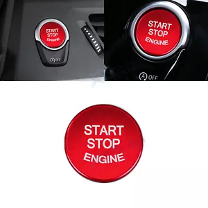Red Engine Start Stop Switch Push Button Trim For BMW 3 Series F30 F31 2013-up - Picture 1 of 9