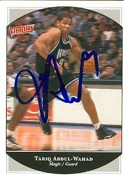 Tariq Abdul-Wahad autographed Basketball card Kings 1999 Upper Deck Victory #223 - Image 1 of 1