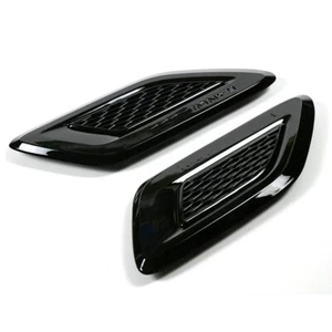 2PCS Front Hood Vent Trim Cover Fits For Range Rover Sport L494 2013-2017 Black - Picture 1 of 6