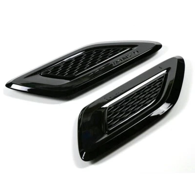 Se adapta a Range Rover Sport L494 2013-2017 2 piezas capó delantero ventilación cubierta negra Foto 1 de 4