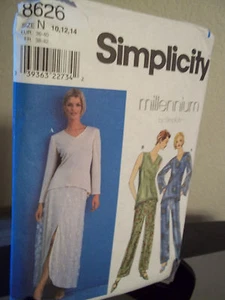Simplicity 8626 Misses gonna pantaloni tunica modello cucito taglie 10 12 14 non tagliato FF - Foto 1 di 2