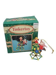 Adorno de Navidad Enesco Tinkertoy en Caja Original Ángel Elfo 3" H De Colección 1999 - Imagen 1 de 12