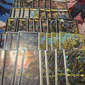 DUEL MASTERS tcg trading card lot Foil white Gorghini Miracle Miradante Deck - Picture 1 of 2
