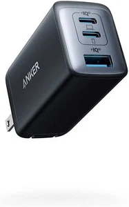 Anker USB-C 65W Charger PPS 3-Port Fast Foldable For iPad iPhone Samsung SONY LG - Picture 1 of 8