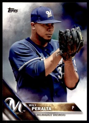 2016 TOPPS #414 WILY PERALTA MILWAUKEE BREWERS - Image 1 of 2