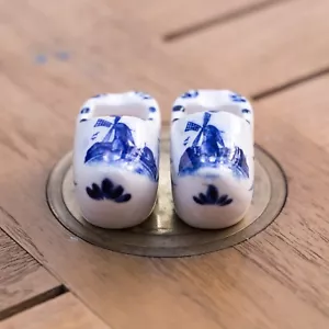 Antique Miniature China Collectible Dutch Shoes - Picture 1 of 5