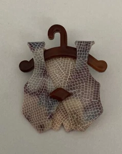Broche Lea Stein vintage - Chaleco - Imagen 1 de 4