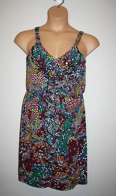 Vestido para mujer SUZI BARBILLA para MAGGY BOUTIQUE multicolor sin mangas con volantes 8  Foto 1 de 4