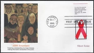 US Scott #2806 "AIDS Awareness" FDC - Picture 1 of 1