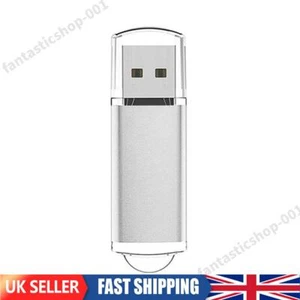CW10029 High Speed USB 2.0 Flash Drive Clear Cap Thumb Drive (64MB Silver) - Afbeelding 1 van 10