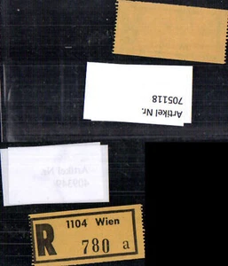 705118 Einschreibezettel Rekozettel R-Zettel Wien - Bild 1 von 1