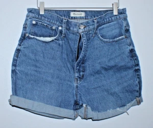 Madewell Ballon Denim blau Jeans Mom Shorts Damengröße 31 34" Abfall 16" T2B - Bild 1 von 6