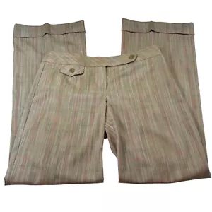 Pantalón de vestir TRINA TURK pierna ancha multicolor a cuadros talla 6 carrera oficina - Imagen 1 de 7
