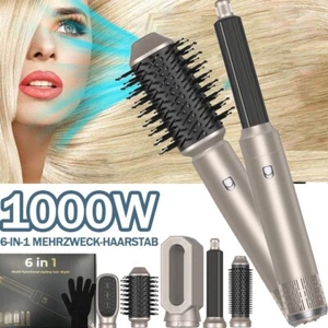 6IN1 Föhnbürste Air Styler Haartrockner Warmluftbürste Set,Haarstyler Lockenstab - Bild 1 von 16