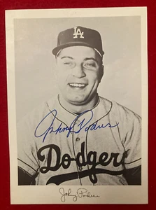JOHNNY PODRES Jay Publishing 5x7 Photo Los Angeles Dodgers Autographed Signed - Picture 1 of 6