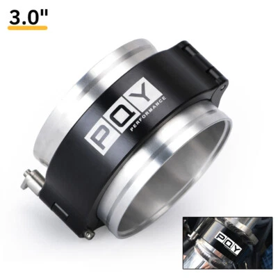 76mm Aluminum Quick Release V-Band Clamp Kit Intake Intercooler Pipe Metal 3inch - Image 1 of 4