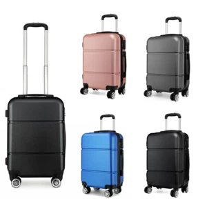 KONO 20Inch Cabin Hand ABS Case 4 Wheels ABS Luggage Travel Carry-On Suitcase - Picture 1 of 33