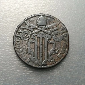 ESTADOS PAPALES PONTIFICIO VATICANO GUBBIO BENEDICTO XIV 1 BAIOCCO 1750 MBC- - Picture 1 of 2