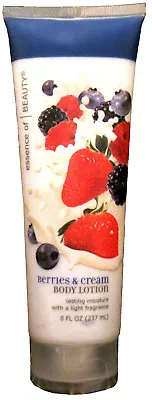  Loción corporal Essence of Beauty BERRIES & CREAM 8 0z. 'HTF' Foto 1 de 2