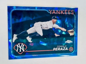 2024 Topps Chrome Sapphire New York Yankees Oswald Peraza - Bild 1 von 2