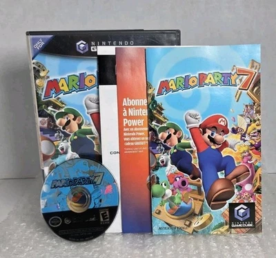 Mario Party 7 GameCube Wii 2005 Complete In Box CIB Tested Hudson Soft Scan Soft - Image 1 of 4