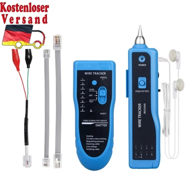Ethernet LAN Network Cable Tester RJ11 RJ45 Cat5 Cat6 Telephone Wire Tracker Tra - Bild 1 von 4