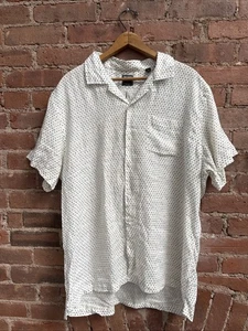 Todd Snyder Herren Camp Hemd, Gr. XL, Indigo Dot 100% Leinen, Portugal - Bild 1 von 7
