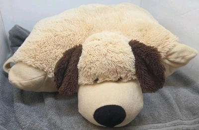 Pillow Pet Beige/ Brown Dog Approx 20x12 Velcroed - Image 1 of 4