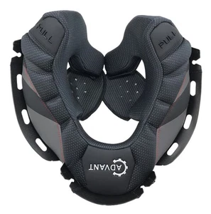 Almohadillas delgadas para mejillas para casco de carbono LS2 Advant X V2 con pestañas más cortas negras - Imagen 1 de 2