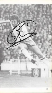 ENGLAND & QPR: GERRY FRANCIS SIGNED 8.5x4.5 BOOK/ANNUAL PICTURE+COA - Picture 1 of 1
