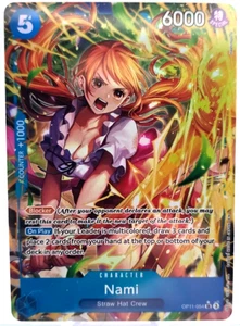 One Piece TCG Nami Alternate Art OP11-054 A Fist of Divine Speed Foil Card - Picture 1 of 6