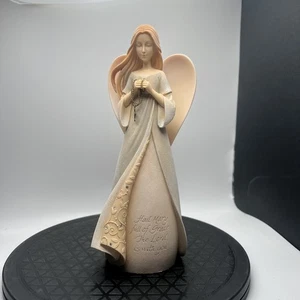 Enesco Foundations Ave Maria 9 Zoll großer Engel Rosenkranz von Karen Hahn Vintage 2014 - Bild 1 von 12