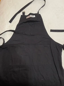 WILLIAMS-SONOMA Black 100% Cotton Apron👨🍳 - Picture 1 of 4