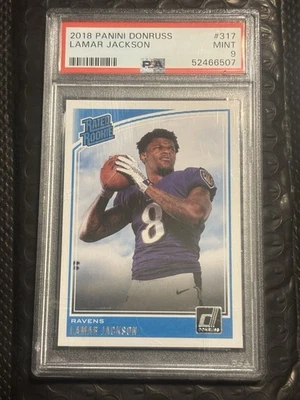 Lamar Jackson Donruss Rated Rookie 2018 - PSA 9 Foto 1 de 2