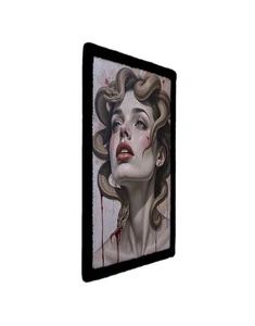 Medusa Frau mit Schlangen Kunst Skizze Patch Aufnäher [sub] - Bild 1 von 9