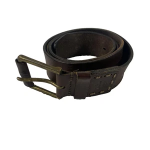 Cinturón Timberland Para Hombre Talla 38 Marrón Cuero Genuino Latón Hebilla Informal - Imagen 1 de 16