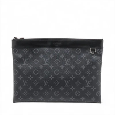 Louis Vuitton Monograma Eclipse Pochette Discovery M62291 Negro Foto 1 de 4