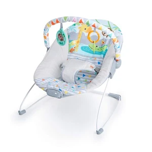 Bright Starts Seggiolino Vibrante Rilassante per Neonati Barra Giocattoli - Foto 1 di 24