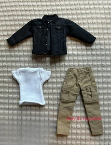 Maßstab 1/12 Jeansjacke Hose Top Set für 6" SHF Nota Mez.PHICEN männliche Figur - Bild 1 von 4