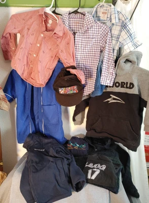 Boys Size 4-6 Clothing Lot 10 piece Little Traveling Man CO Timberland Sea World - Изображение 1 из 4