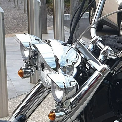 Motorcycle Driving Passing Spot For Light Bar W/ Bracket Turn Signal For Harley - Image 1 of 4