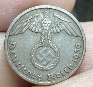 GERMANY NAZI KM89 1 Pfennig 1939 D High Grade  - Picture 1 of 2
