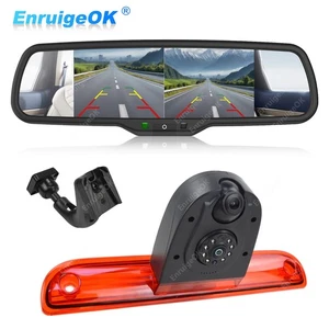 Kit de cámara de marcha atrás luz freno relé citroen fiat ducato y pantalla dividida de 6,86" - Imagen 1 de 18